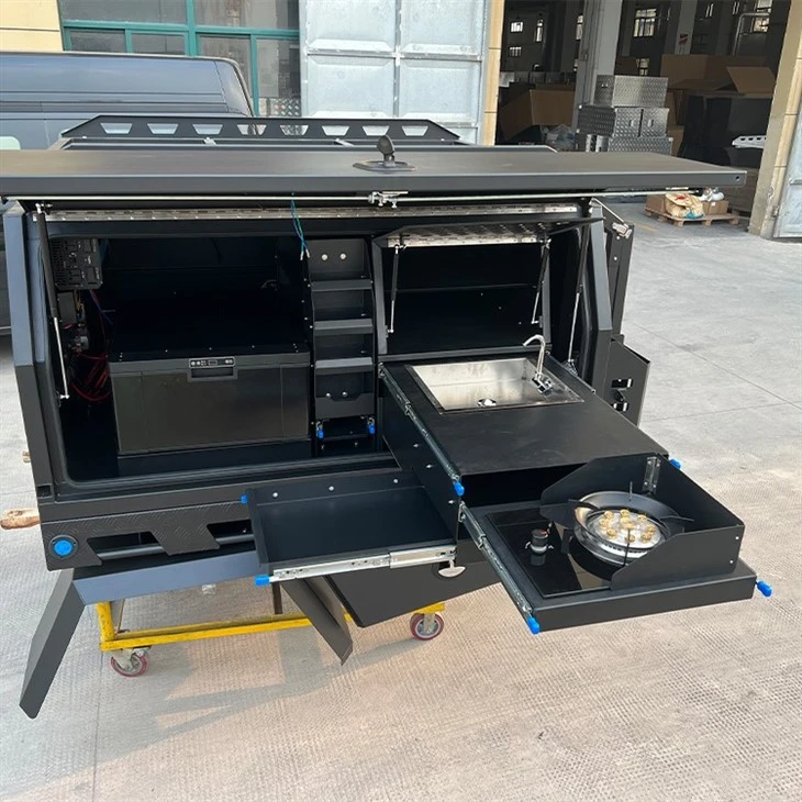 Aluminium Camper Canopy With Fridge And Kitchen System